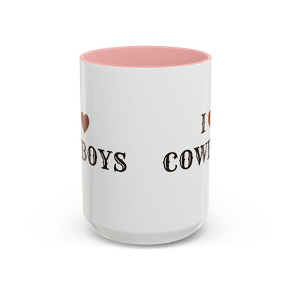 I ♥ Cowboys Accent Mug