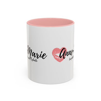 Anne-Marie 11 oz Coffee Cup end view