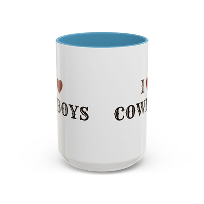 I ♥ Cowboys Accent Mug