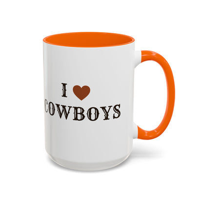 I ♥ Cowboys Accent Mug
