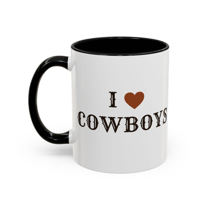 I ♥ Cowboys Accent Mug
