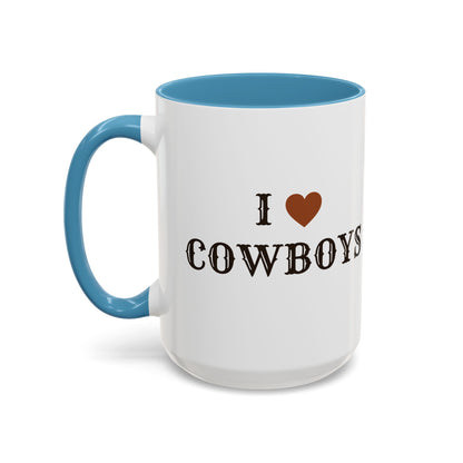 I ♥ Cowboys Accent Mug