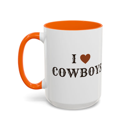 I ♥ Cowboys Accent Mug