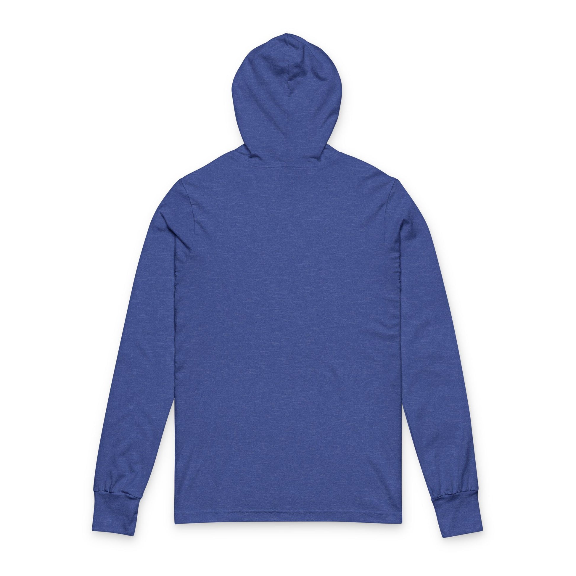 Hooded Long Sleeve Tee Back Heather True Royal