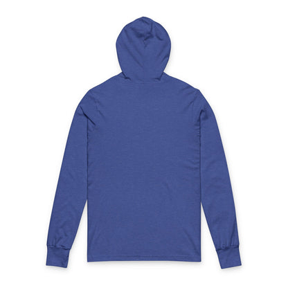 Hooded Long Sleeve Tee Back Heather True Royal