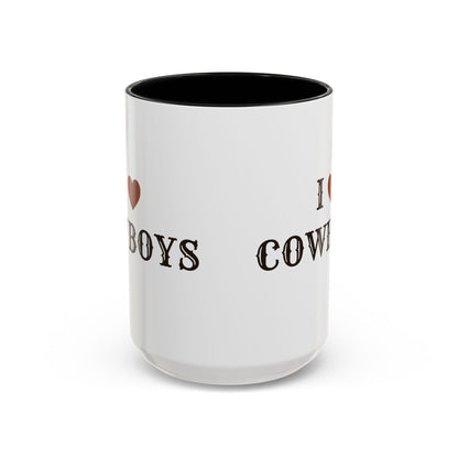 I ♥ Cowboys Accent Mug