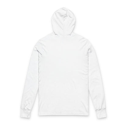 Hooded Long Sleeve Tee Back White