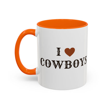 I ♥ Cowboys Accent Mug