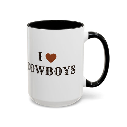 I ♥ Cowboys Accent Mug