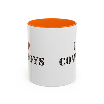 I ♥ Cowboys Accent Mug
