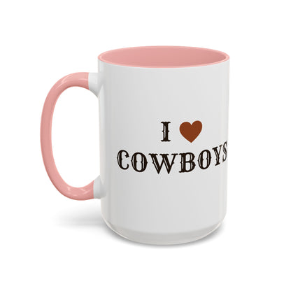 I ♥ Cowboys Accent Mug