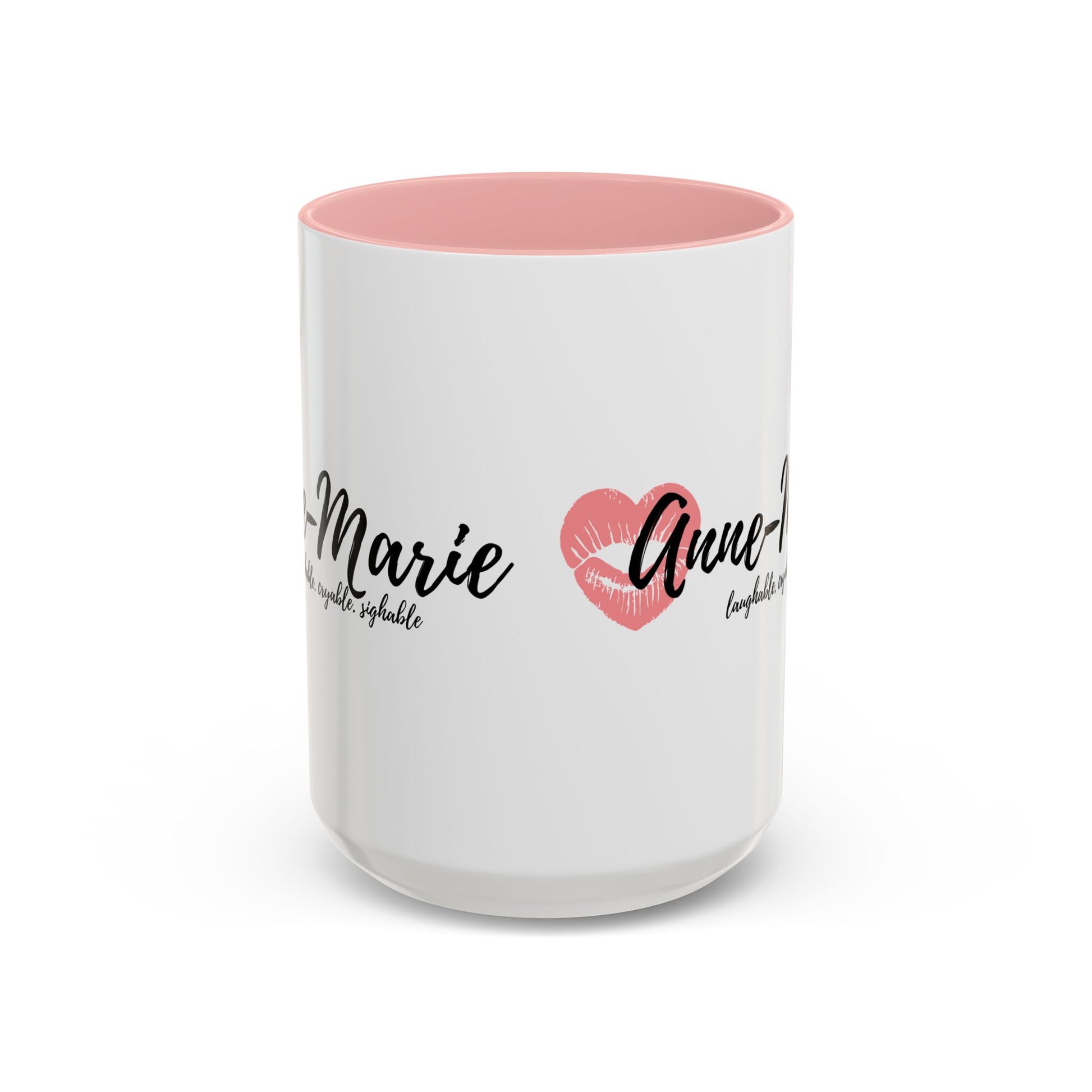 Anne-Marie 15 oz Coffee Cup end view