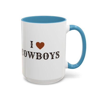 I ♥ Cowboys Accent Mug