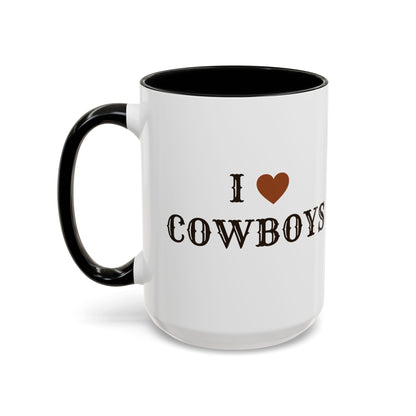 I ♥ Cowboys Accent Mug