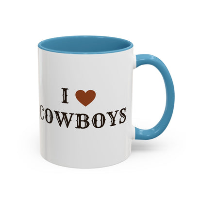 I ♥ Cowboys Accent Mug
