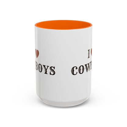 I ♥ Cowboys Accent Mug