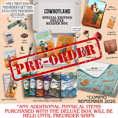 Cover Image: Cowboyland Special edition plus blanket plus Fake relationships series by Anne-Marie Meyer Preorder 