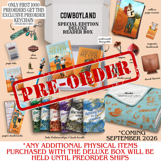 Cover Image: Cowboyland Special edition plus blanket plus Fake relationships series by Anne-Marie Meyer Preorder 