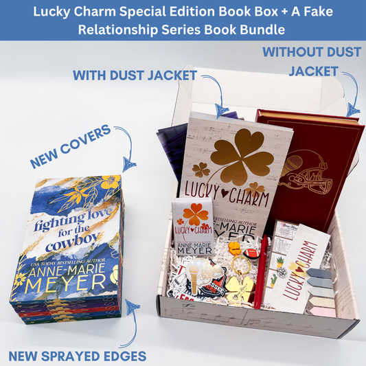 Image:Lucky Charm Special Edition Box and Fake relationship series by Anne-Marie Meyer.