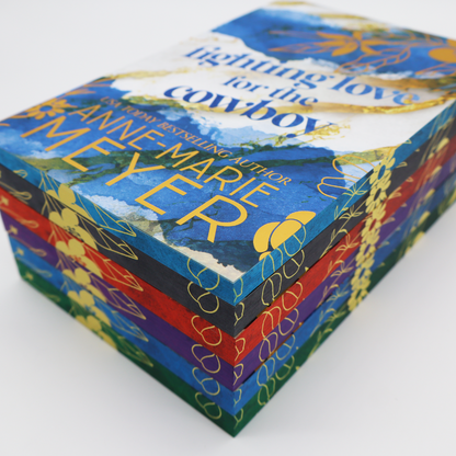 Image Fake Relationship book stack by Anne-Marie Meyer.