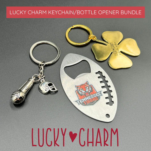 Lucky Charm Keychain/Bottle Opener Bundle