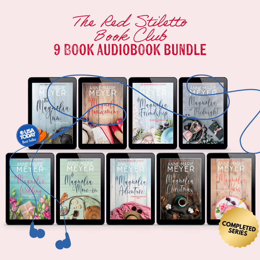 Cover Image: The Red Stiletto Book Club nine audiobook series by Anne-Marie Meyer.