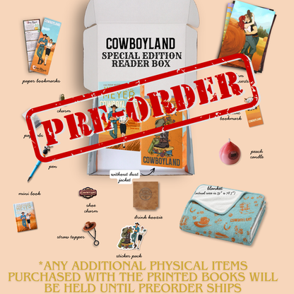 Cover Image: Cowboyland Special edition plus blanket by Anne-Marie Meyer Preorder 